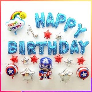 Set Bóng Siêu Nhân Siêu Anh Hùng Trang Trí Sinh Nhật Cho Bé Trai