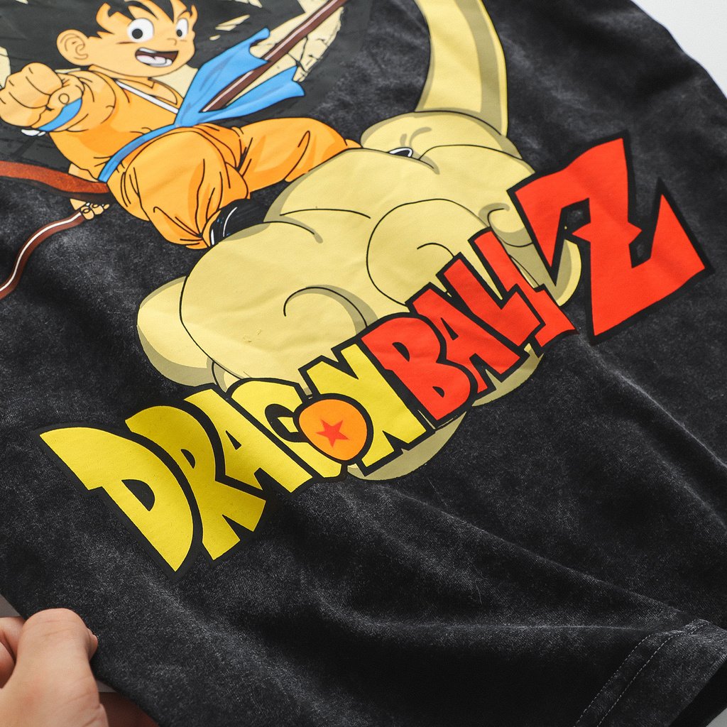 Áo Thun Nam, Áo Phông Nam Cổ Tròn BOUTON In Hình GOKU, Vải Wash, Form Regular ATEC0004 160STORE | BigBuy360 - bigbuy360.vn