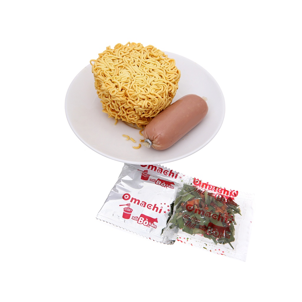 Ly mì khoai tây Omachi xốt bò hầm 113g (có cây thịt thật) | BigBuy360 - bigbuy360.vn