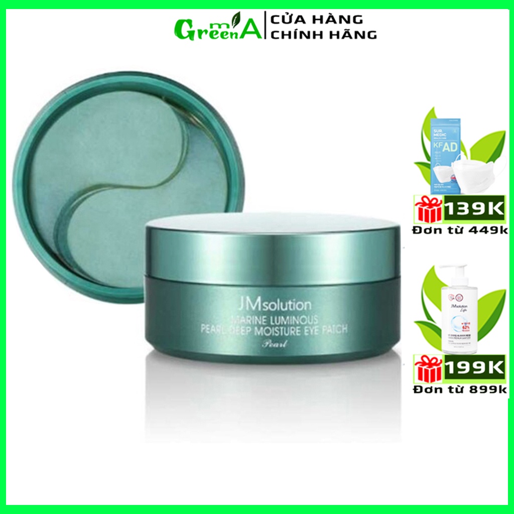 Mặt Nạ Mắt JMSOLUTION Ngọc Trai Jmsolution Marine Luminous Pearl Deep Moisture Eye Patch Cấp Ẩm Dưỡng Trắng