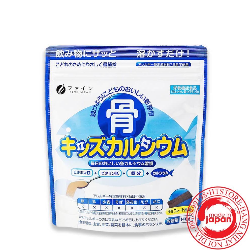 Bột Canxi cá tuyết Nhật Bản hỗ trợ tăng chiều cao cho bé - Bột Bone's Calcium for kids túi 140g bổ sung canxi
