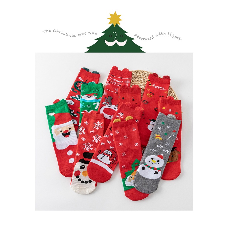 Vớ Họa Tiết Noel - Tất Giáng Sinh Người Tuyết (Giao Ngẫu Nhiên)