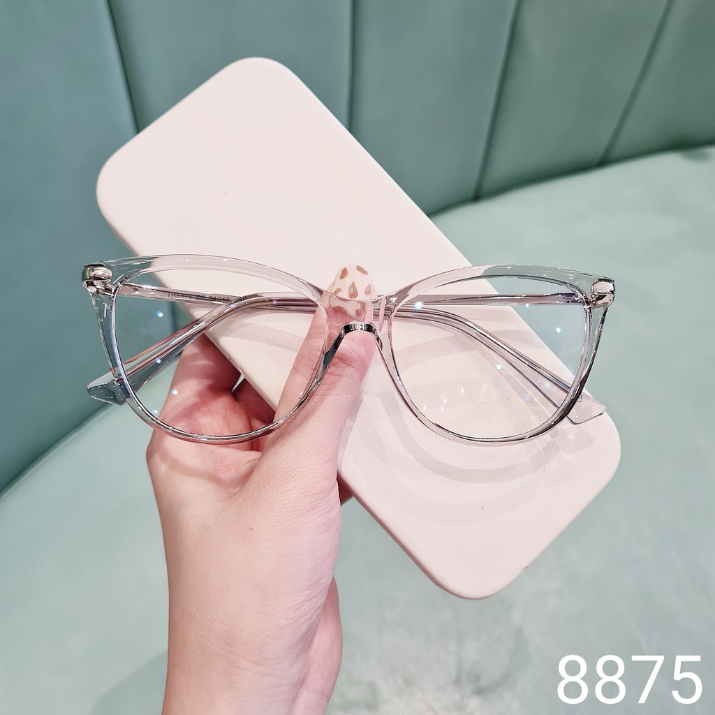 Gọng kính cận Lilyeyewear mắt mèo kim loại thời trang nữ, hợp với nhiều khuôn mặt 8875