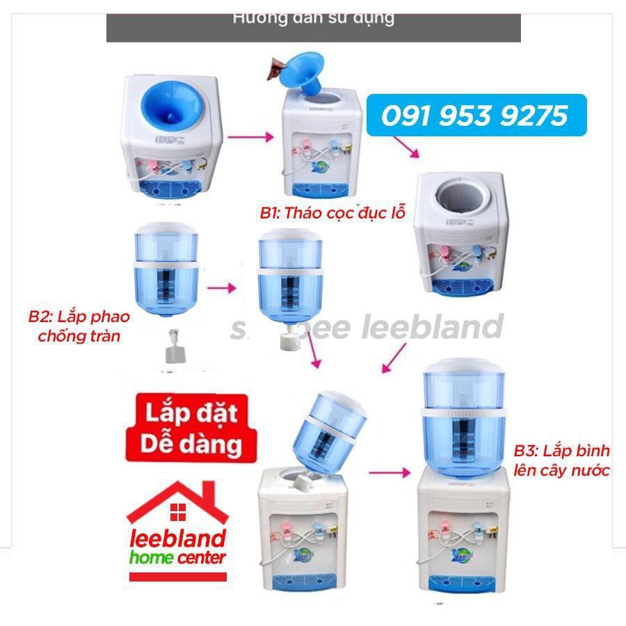 Bình úp lọc nước dùng cho cây nóng lạnh Lõi lọc 5 Tầng than hoạt tính thế hệ mới 2023