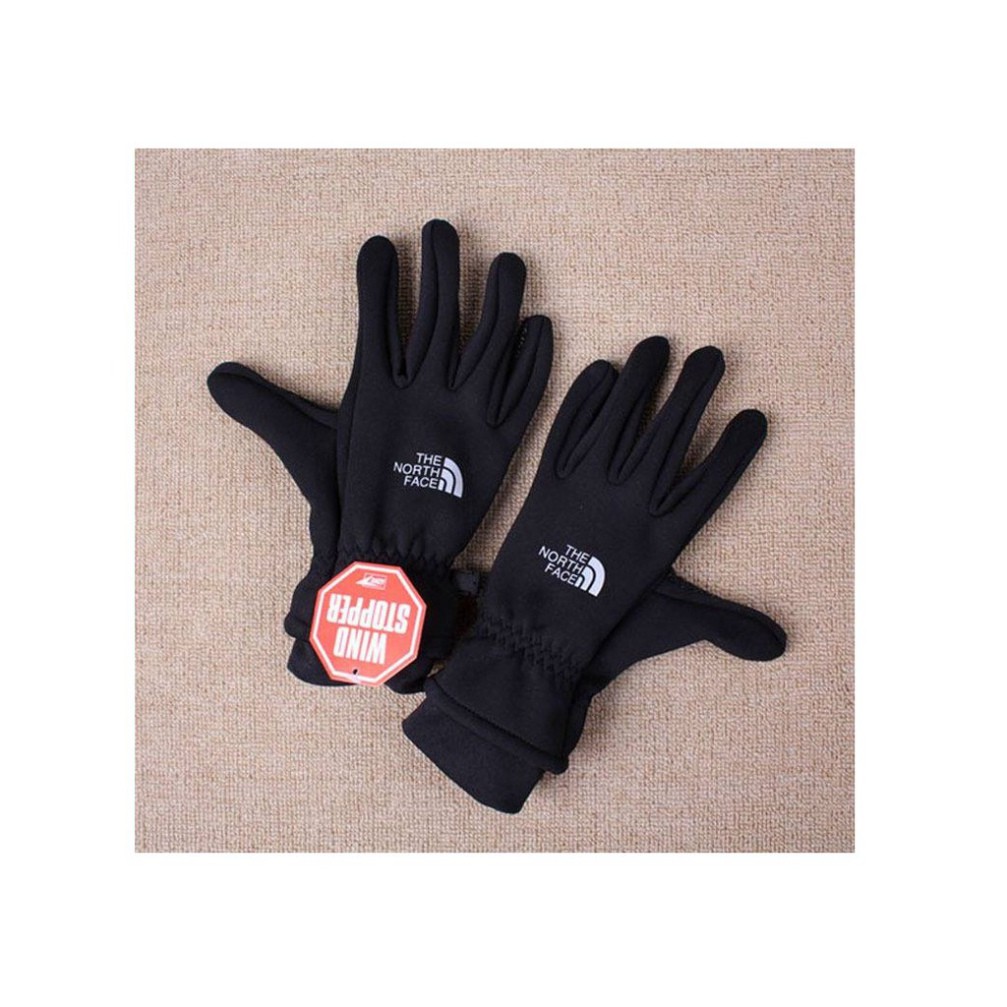 <Hàng Cao Cấp> Găng tay chống nước TNF màu đen, giữ ấm đi xe máy mùa đông cho nam nữ