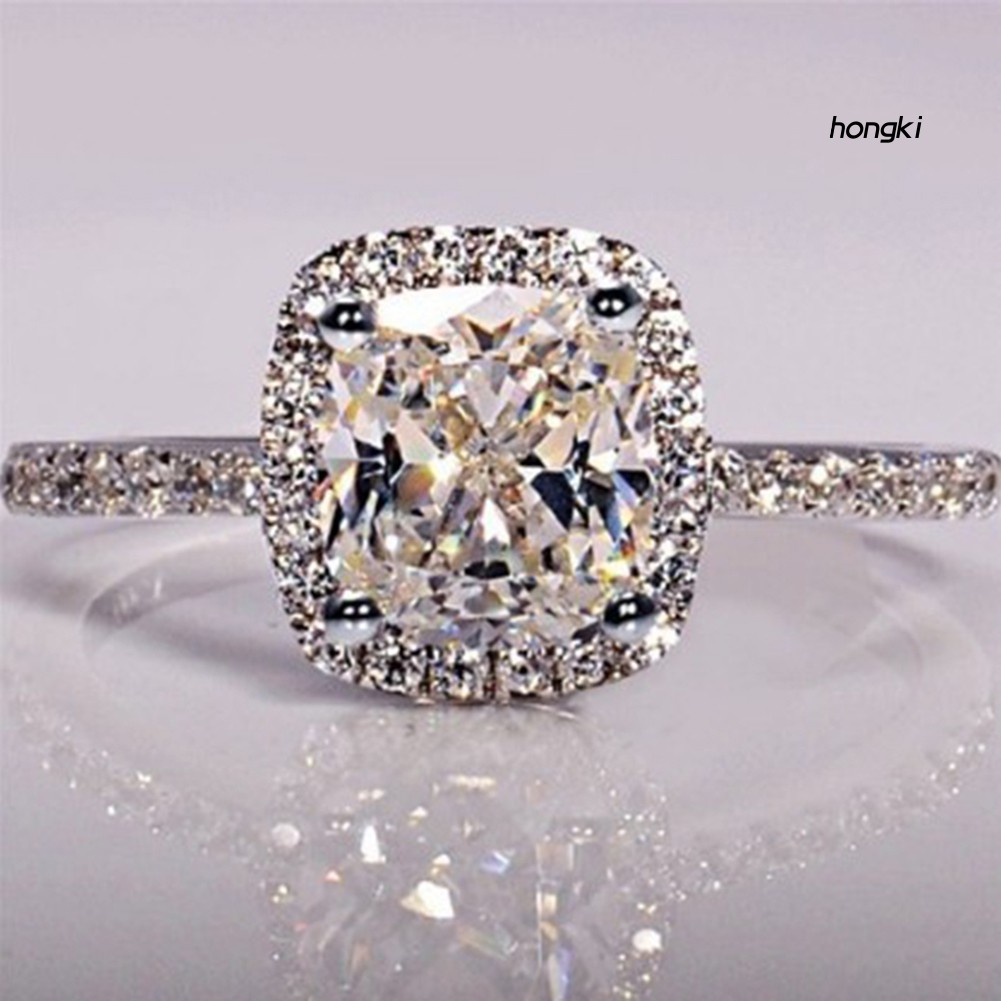 Nhẫn Đính Đá Zircon Thời Trang Cho Nữ