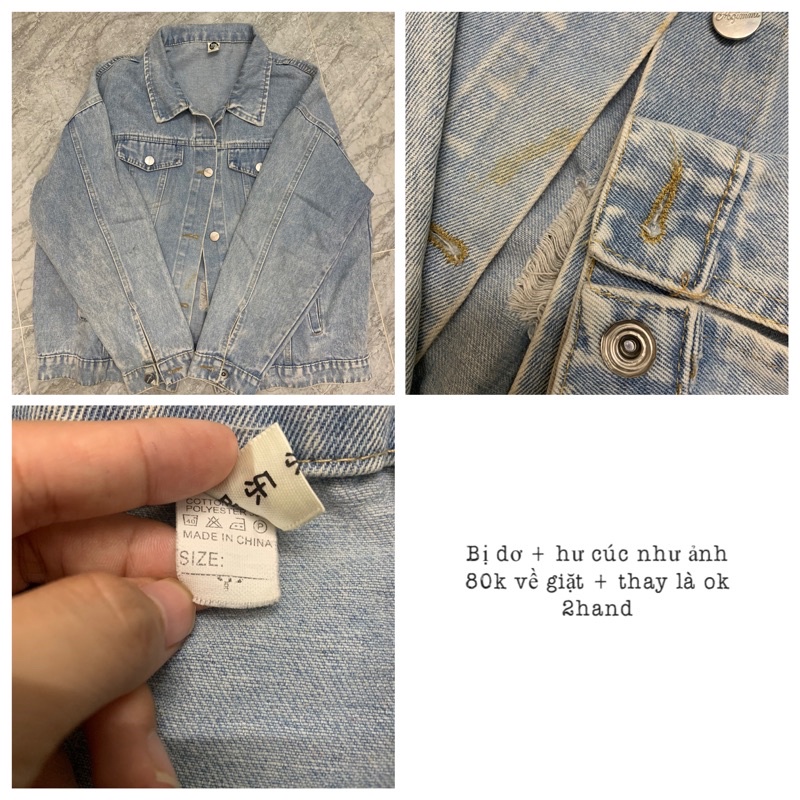 Áo khoác jean/ da 2hand