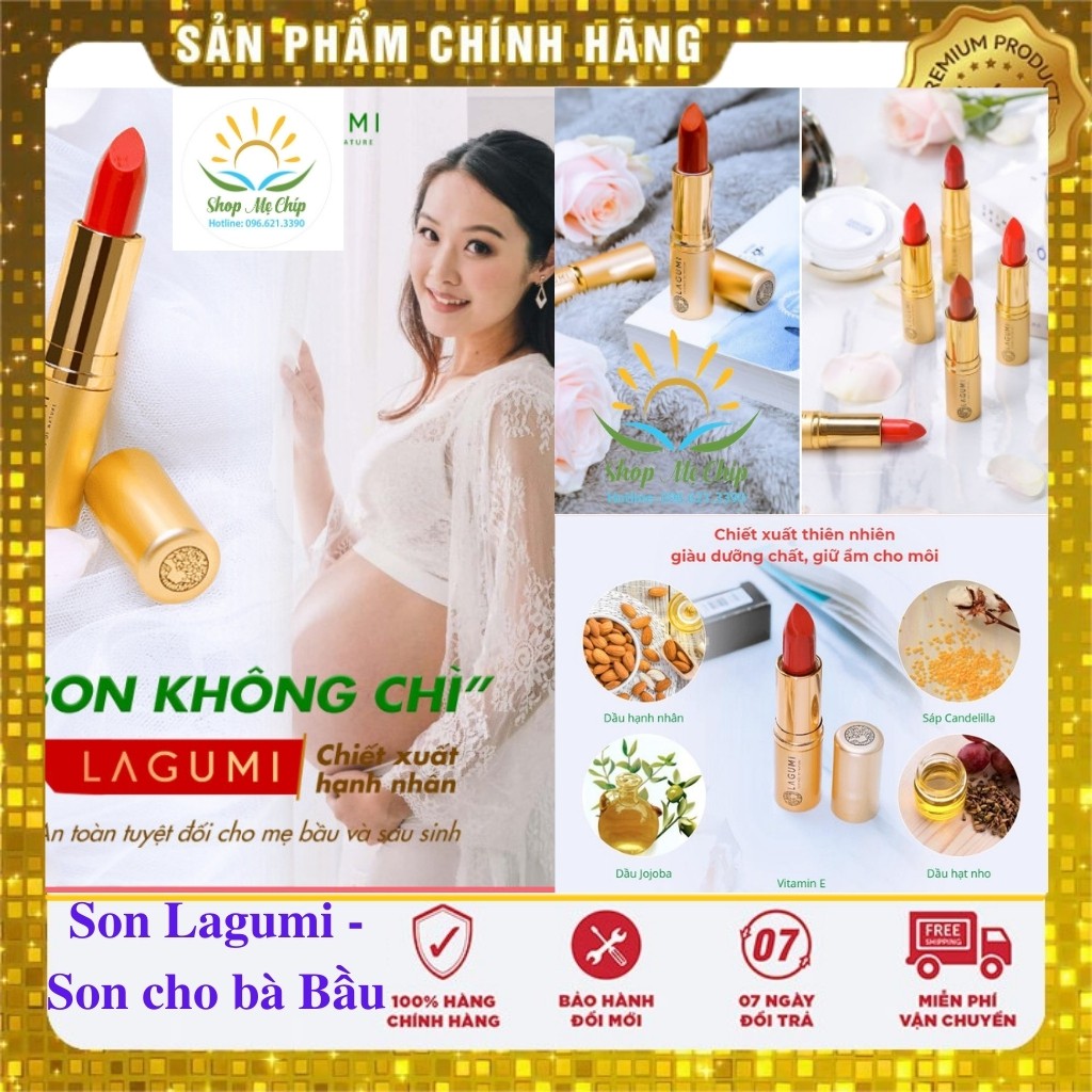 Son Hạnh Nhân Cao Cấp Không Chì Lagumi Dành Cho Mẹ Bầu Và Sau Sinh