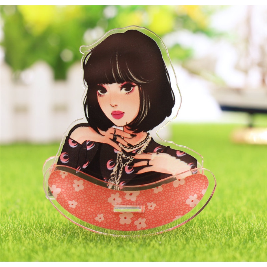 Mô hình standee lật đật lắc lư acrylic BlackPink Lisa Jisoo Jennie Rosé Kpop