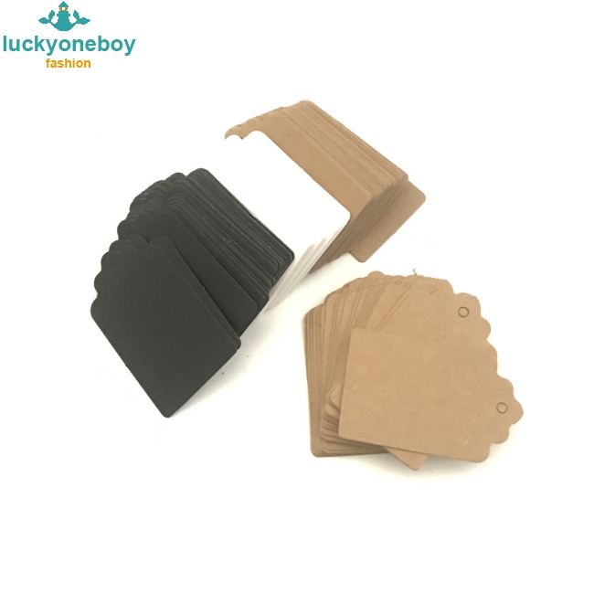 Bộ 100 thẻ giấy kích thước 5 * 3cm dùng trang trí quà tặng tiệc cưới | BigBuy360 - bigbuy360.vn