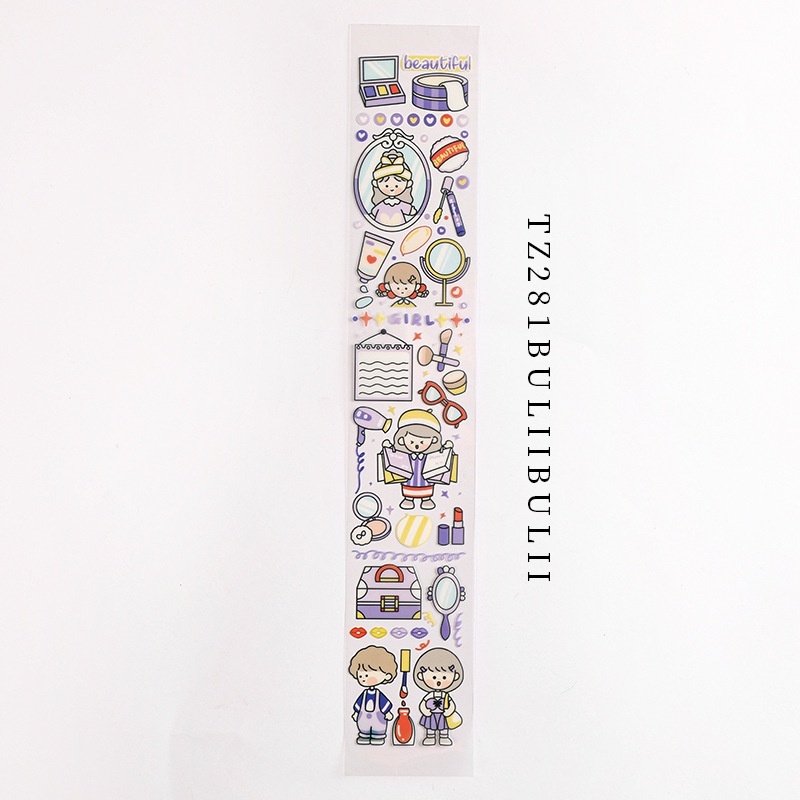 Sticker Hàn Quốc siêu cute BELI, hình dán  cute hình chữ nhật đáng yêu dễ thương C628