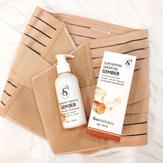 Gel Tan Mỡ Gừng Gember Sam Natural tặng đai nịt bụng