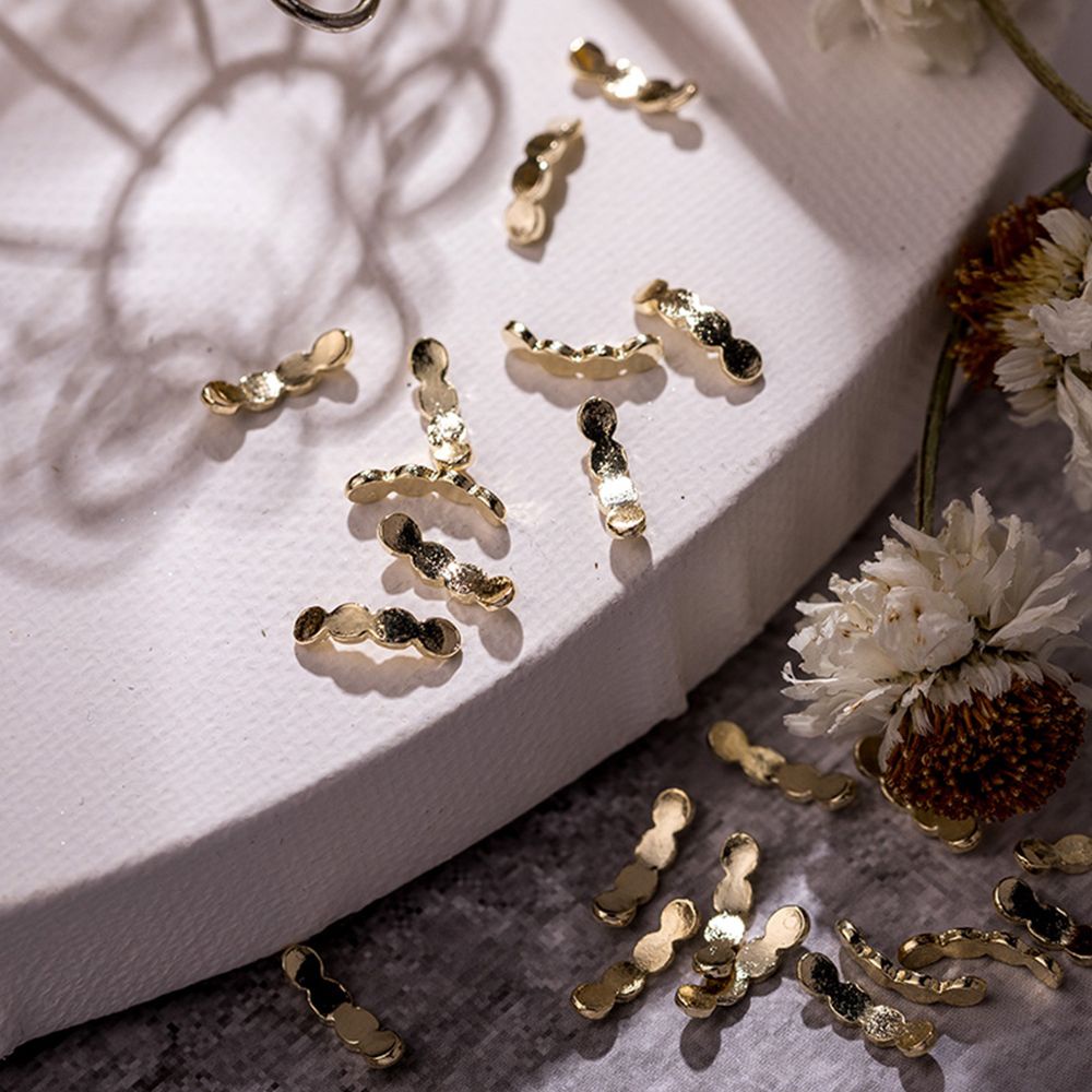 [Hàng mới về] Phụ kiện trang trí móng tay thời trang hình học 3d bằng hợp kim