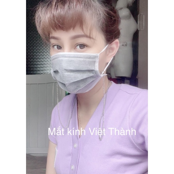 Dây đeo kính kim loại có CHARM NHỎ KHÔNG KÈM KÍNH chain đeo khẩu trang dây đep tai nghe Bluetooth