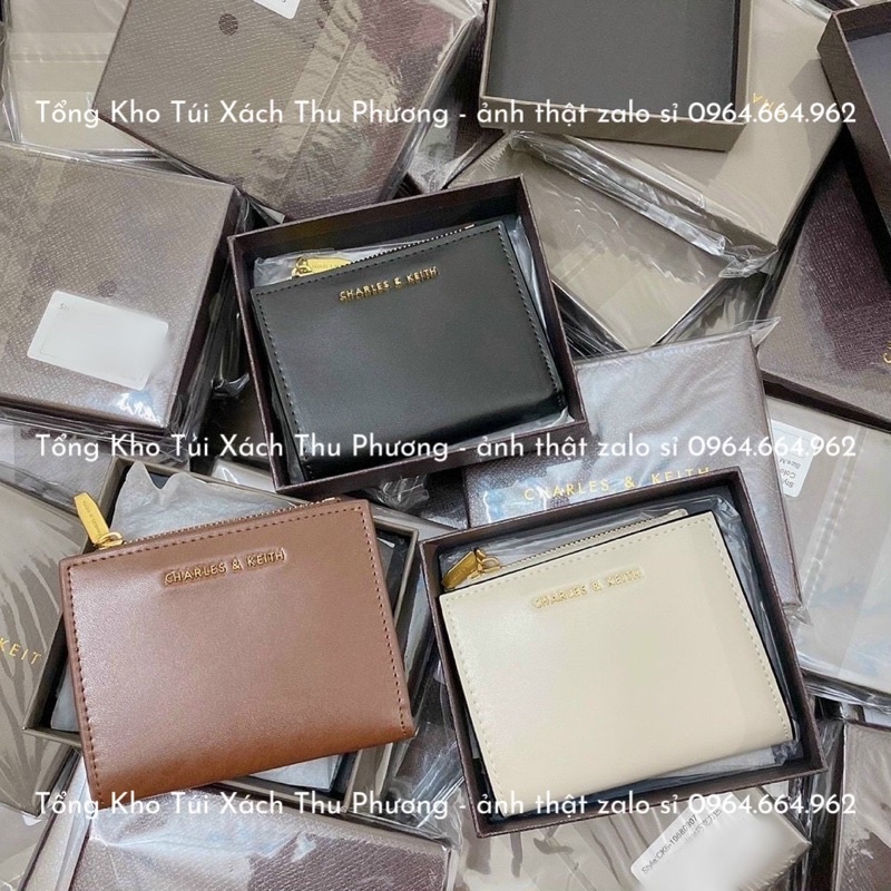 [Fullbox] Ví Cê ka mini hàng qc xuất xịn logo dập nổi nhiều ngăn siêu xinh (cam kết chuẩn hình)