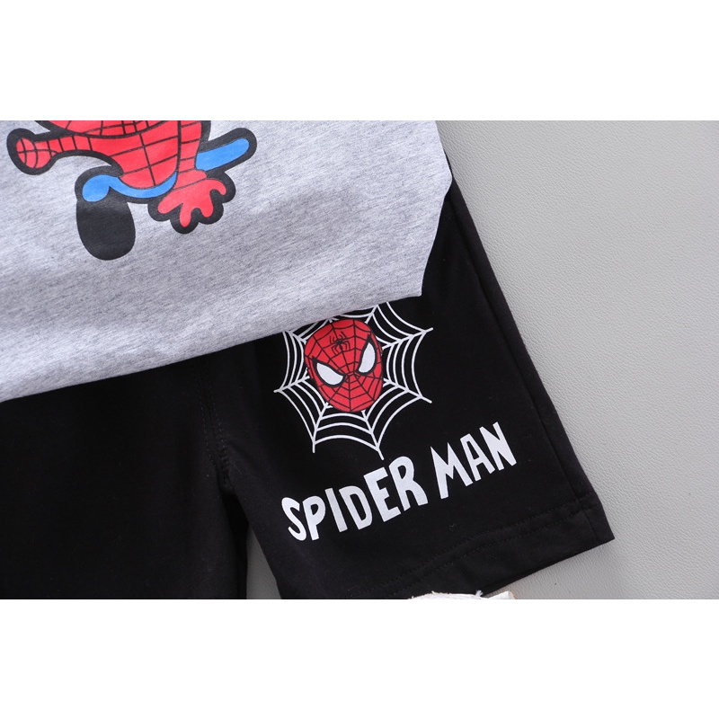 Bộ siêu nhân nhện bé trai TrueKids Chất 100% Cotton Hàng Xuất Khẩu Âu, Mỹ