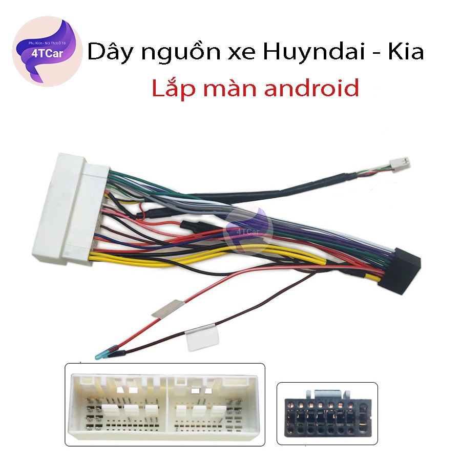 JACK NGUỒN ZIN DÒNG XE HUYNDAI,KIA ĐỜI 2015-2021 LẮP DVD ANDROID