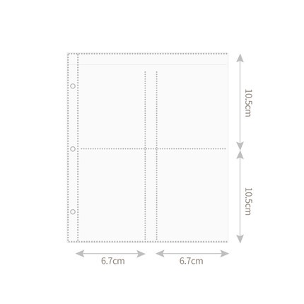 Binder A5 3 rings D màu ombre - Sổ lưu trữ ảnh album/Sổ lưu trữ bo góc