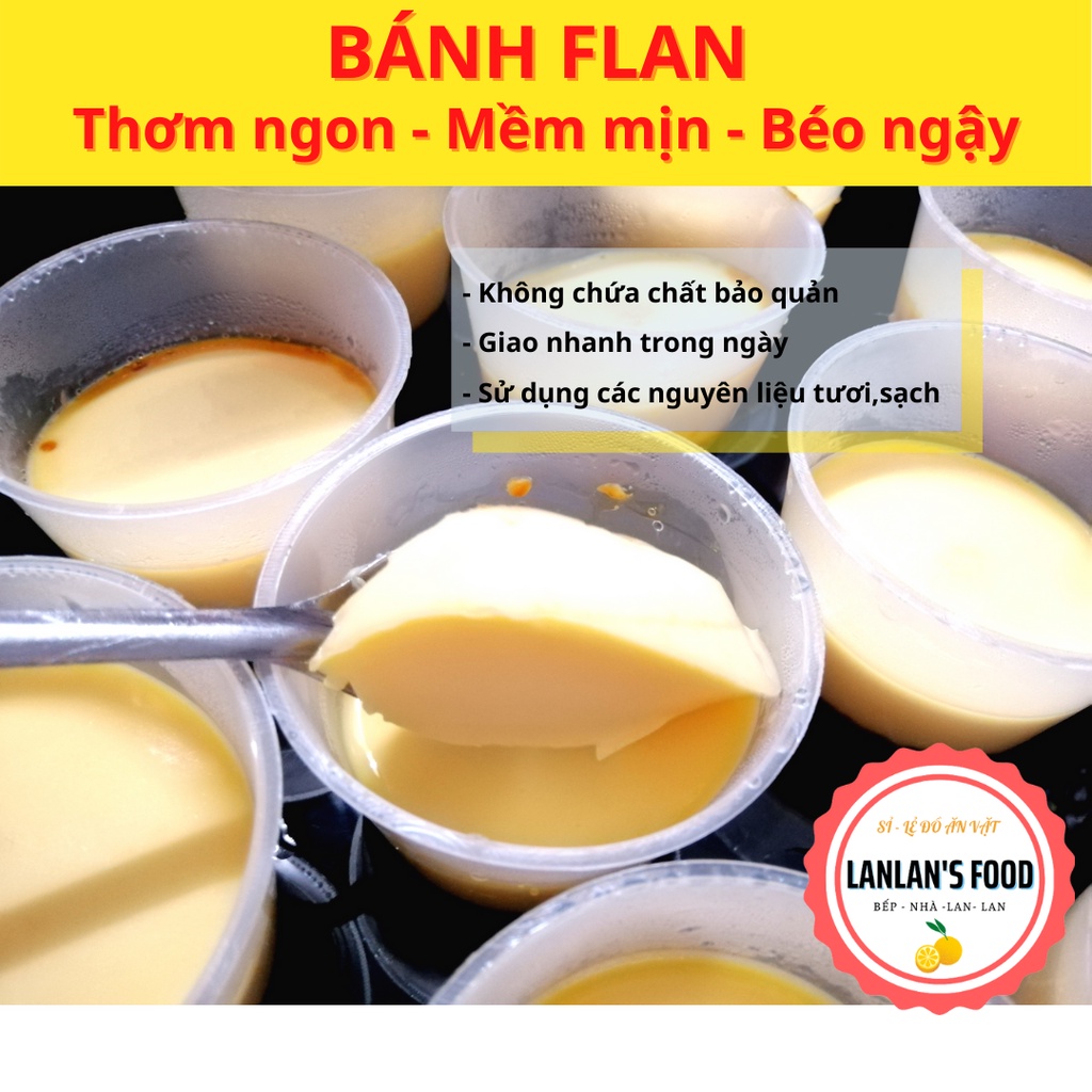 (CHỈ GIAO TPHCM) 10 HỦ BÁNH FLAN NHÀ LÀM NHƯ HÌNH