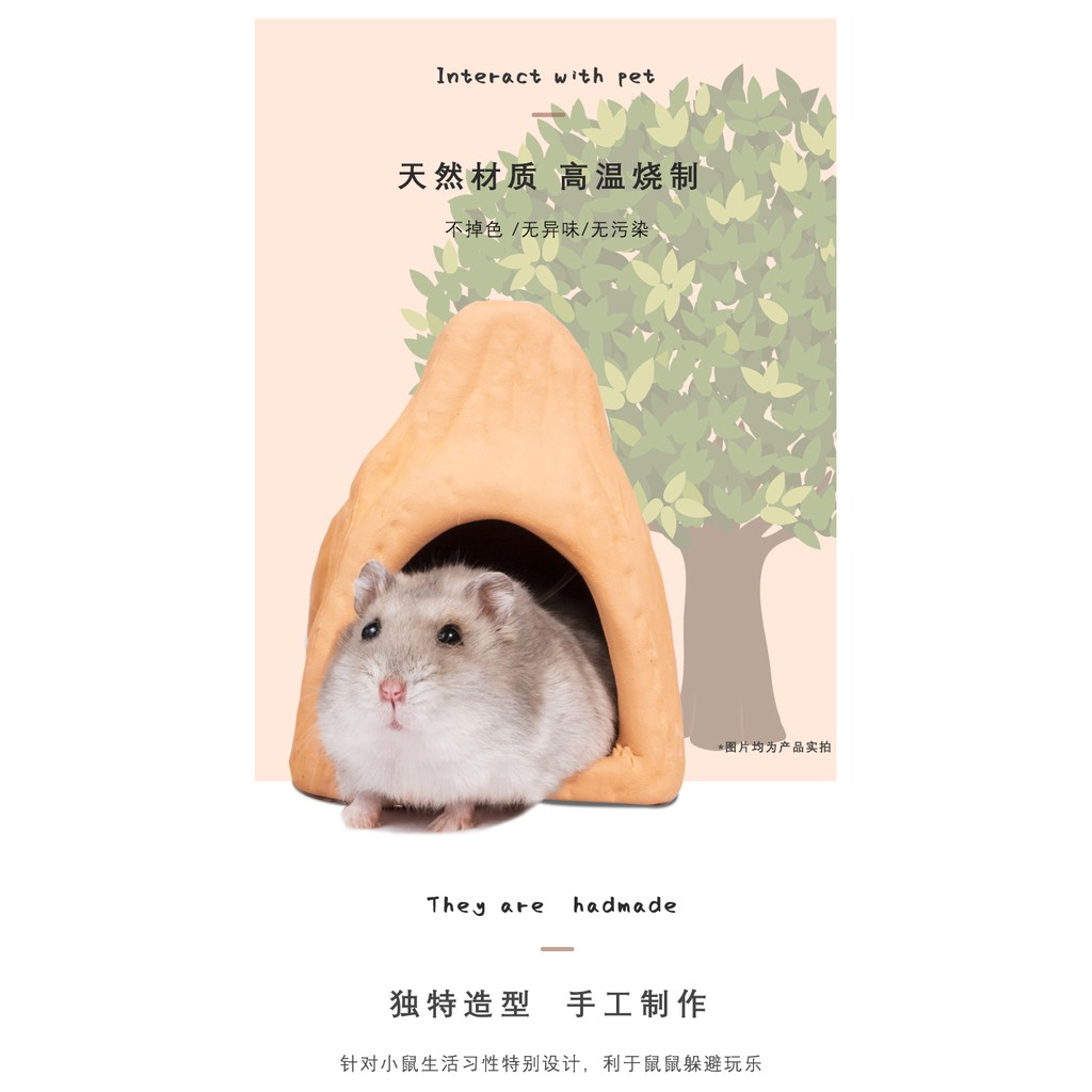 nhà thung lũng - gốc cây làm hầm trú cho hamster