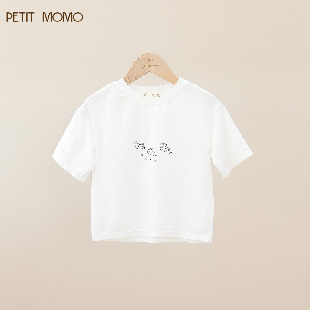 Áo Thun Ngắn Tay Cho Bé Dáng Loose Basic PETIT MOMO Chất Cotton Mềm Mại, Bền Màu Cho Bé Từ 1-6 Tuổi - H130