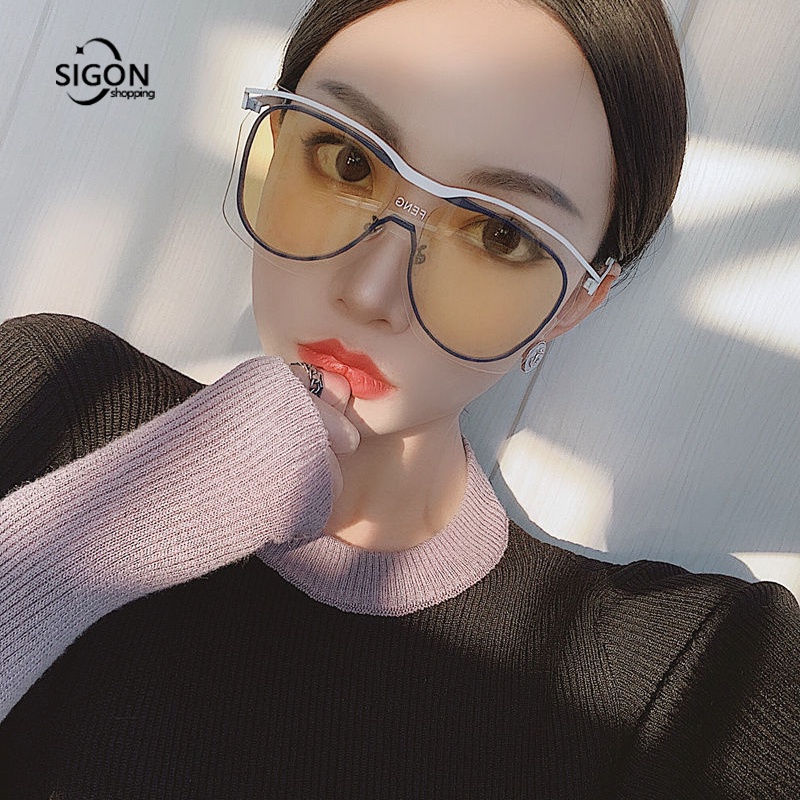 Kính Mát Gọng Tròn Lớn Chống Tia Uv Chống Tia Cực Tím Thích Hợp Sử Dụng Hàng Ngày Và Ngoài Trời