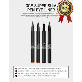 KẺ MẮT DẠ [3CE] SUPER SLIM PEN EYE LINER
