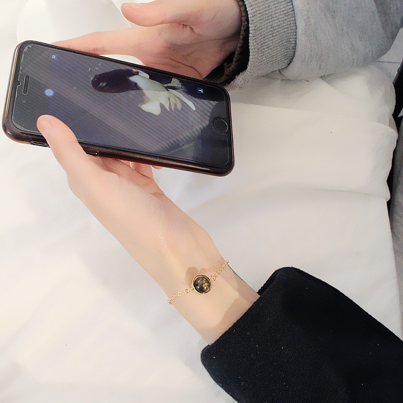 Vòng Đeo Tay Đính Hạt Hình Giọt Nước Kiểu Nhật Hàn Xinh Xắn