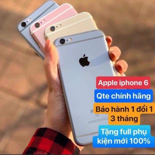 [Mã 99ELSALE hoàn 7% đơn 300K] Điện thoại iphone 6 99% Quốc tế chính hãng