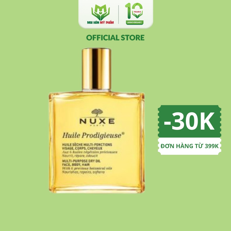 Dầu Khô Đa Năng Nuxe Huile Prodigieuse Multi-Purpose Dry Oil 100ml