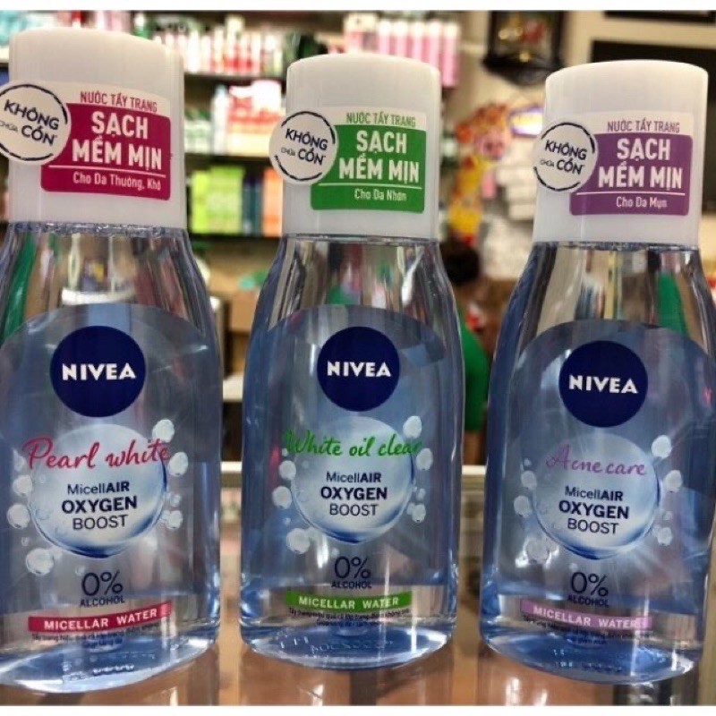 ,Nước tẩy trang Nivea không cồn