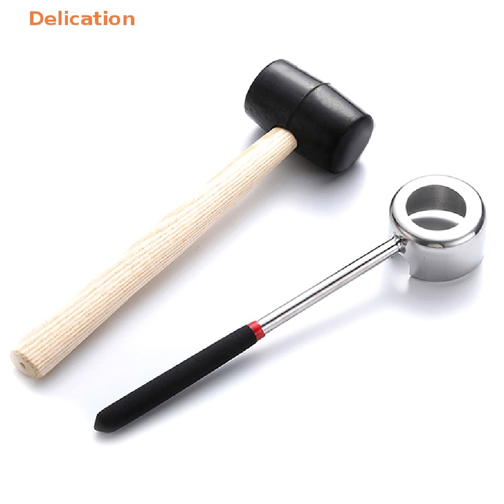 Búa Đập Dừa Bằng Thép Không Gỉ Với Tay Cầm Cao Su Tiện Dụng