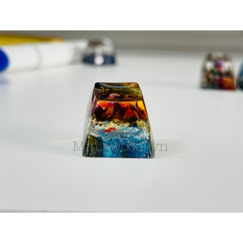 Nút bàn phím cơ Thiên Nhiên Hùng Vĩ.Keycap resin impressive nature.Keycap artisan