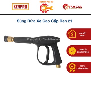 Súng Rửa Xe Cao Cấp Ren 21-Súng Phun Xịt Rửa Xe Áp Lực Cao Hàng Siêu Bền-Đầu Béc Đồng Chỉnh Tia