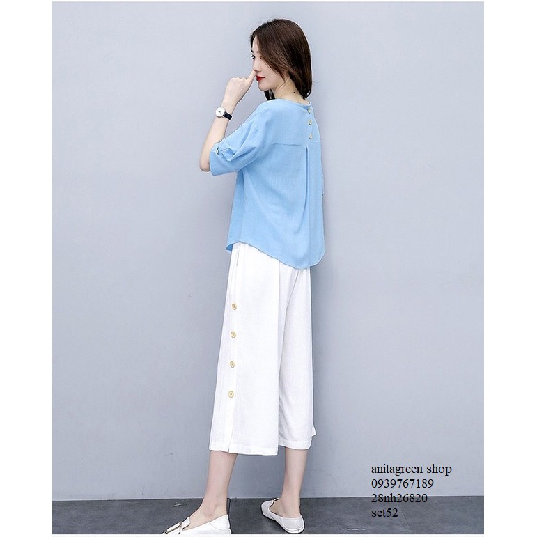 nh26820-SET ÁO TAY PHỒNG QUÀN ỐNG RỘNG | BigBuy360 - bigbuy360.vn