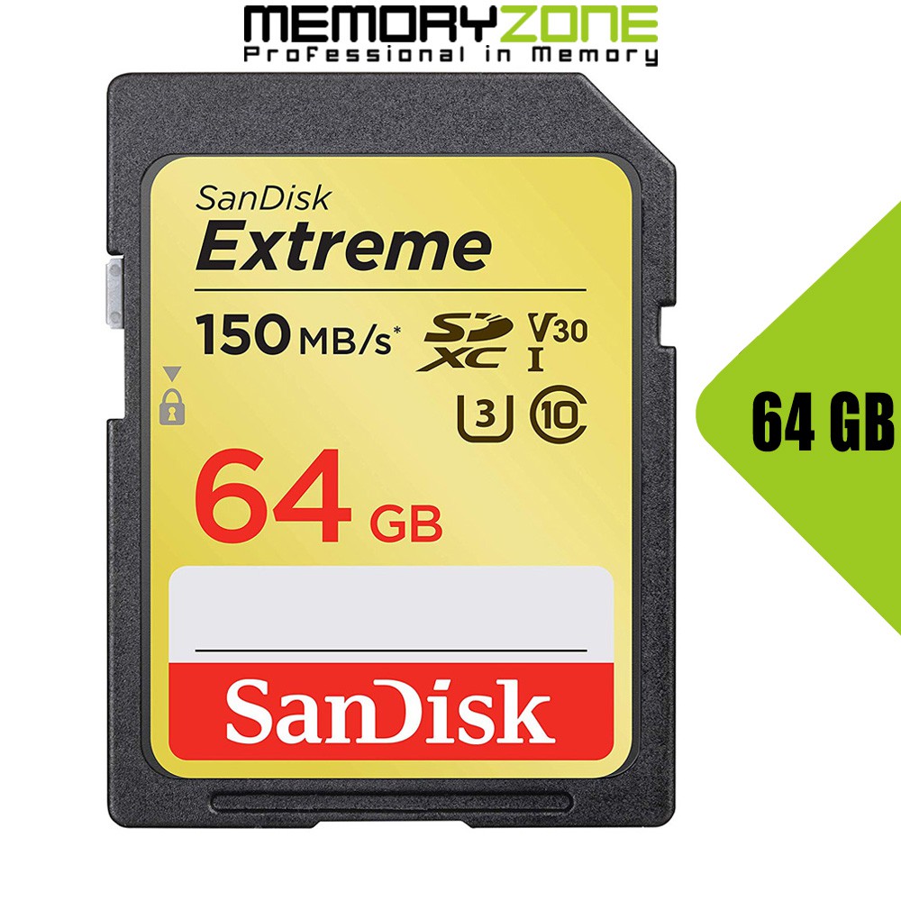 Thẻ nhớ SDXC SanDisk Extreme U3 V30 1000x 64GB 150MB/s SDSDXV6064GGNCIN