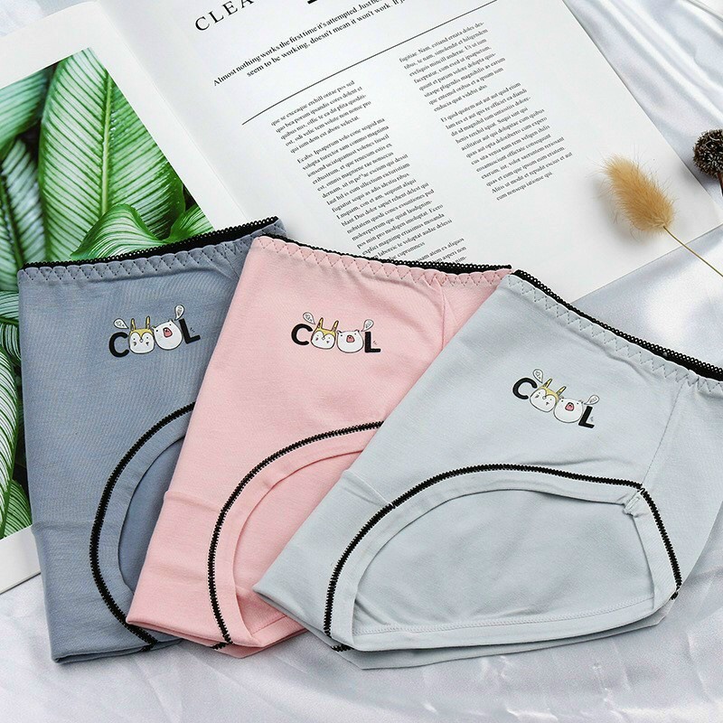 Quần Lót Nữ Cotton Sịn Mềm Mịn In Chữ Cool - Quần Chip Nữ Dễ Thương Mã 943