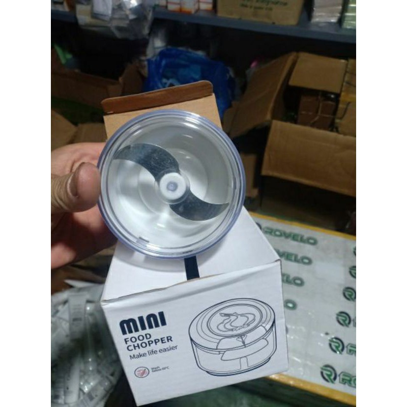 Máy dụng cu xay tỏi ớt đa năng cầm tay Mini Food Chopper