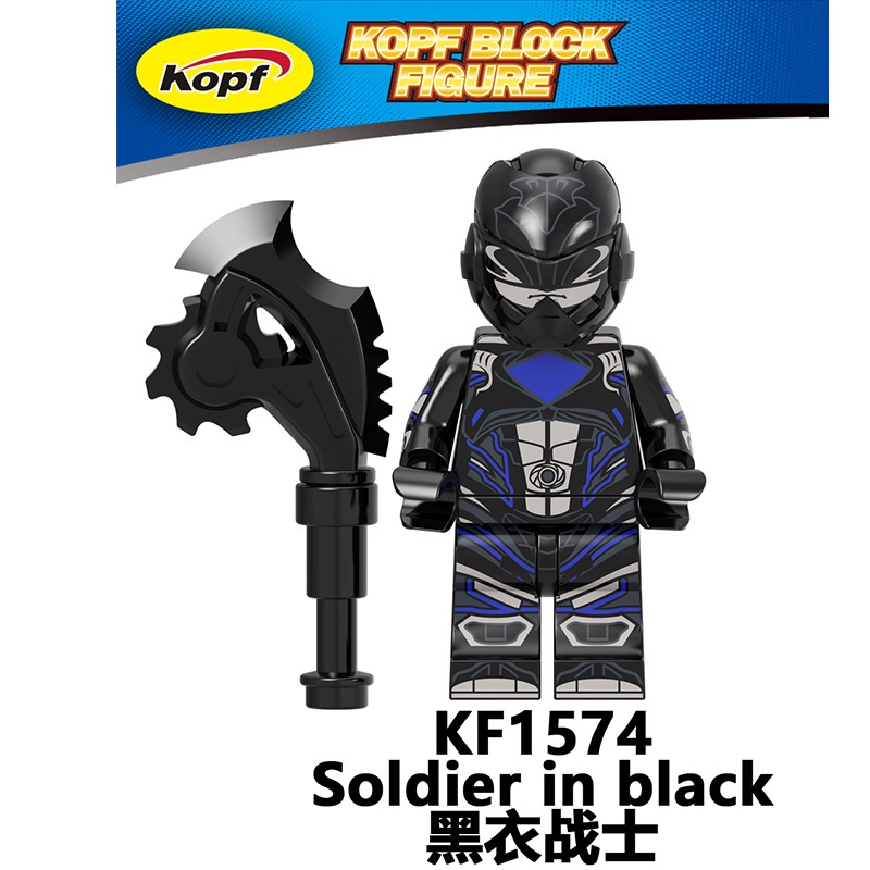 Minifigures 5 Anh Em Siêu Nhân Power Rangers KF6144 Đồ Chơi Lắp Ráp Mini Siêu Nhân Đỏ