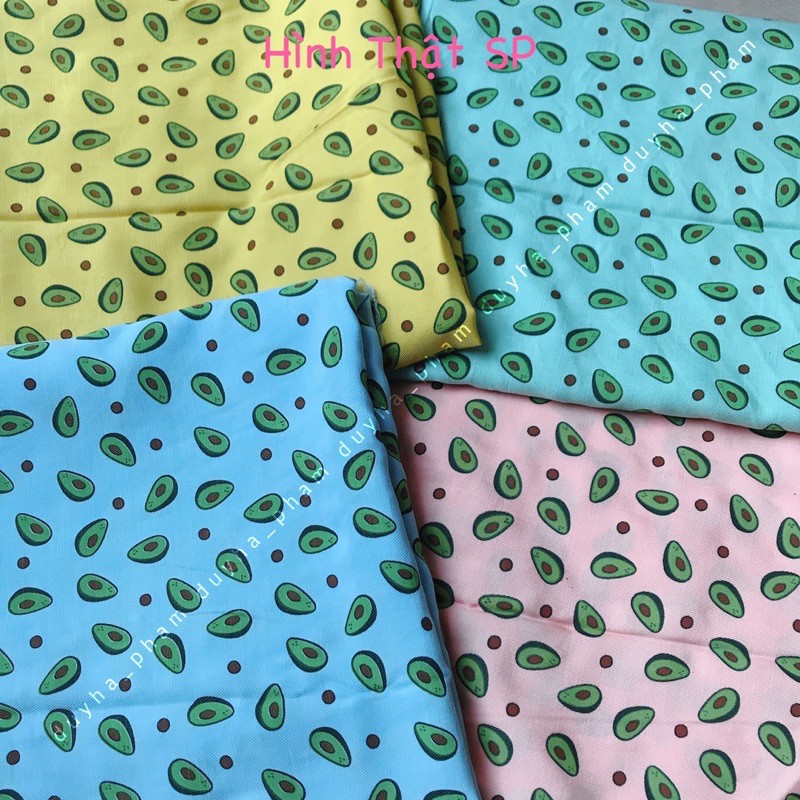 🥑VẢI TƠ PHÁP TRÁI BƠ CUTE MỀM MỊN🥑