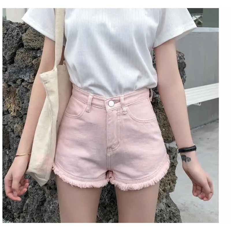 Quần Short Denim Nữ Kiểu Dáng Hàn Quốc