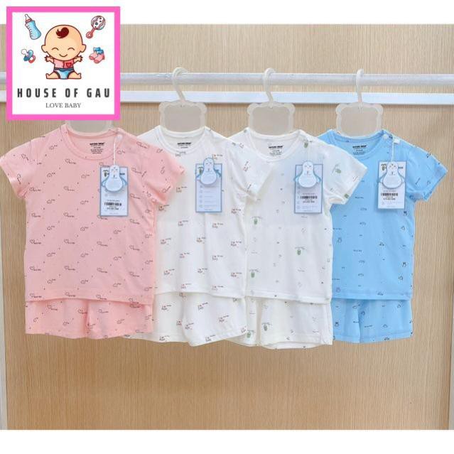 Nature Wear - Bộ cộc cài vai vải Bamboo (sợi tre)