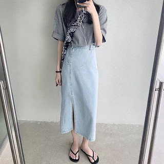 CHÂN VÁY JEAN XẺ TÀ