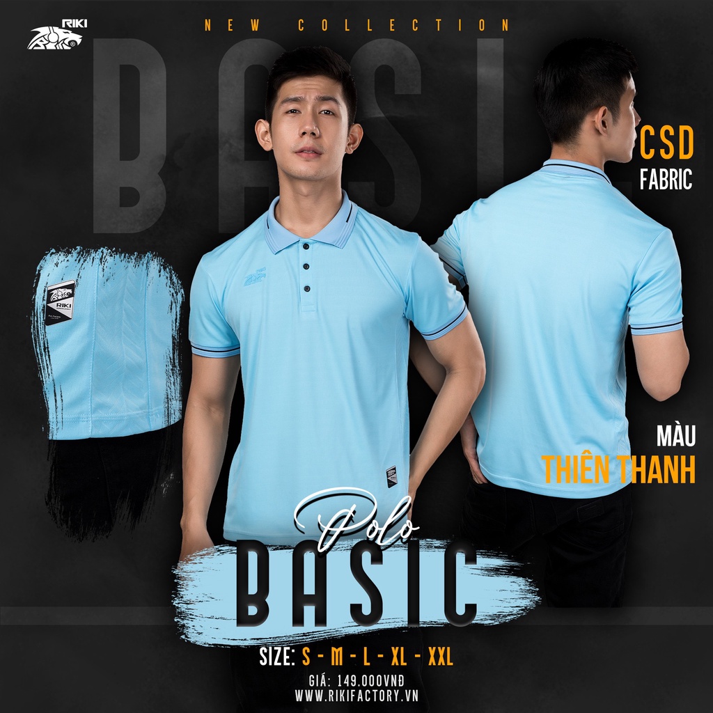 Áo Thun Thời Trang Nam Nữ - Áo Polo Chính Hãng Riki Basic - Mẫu Mới Nhất 2022
