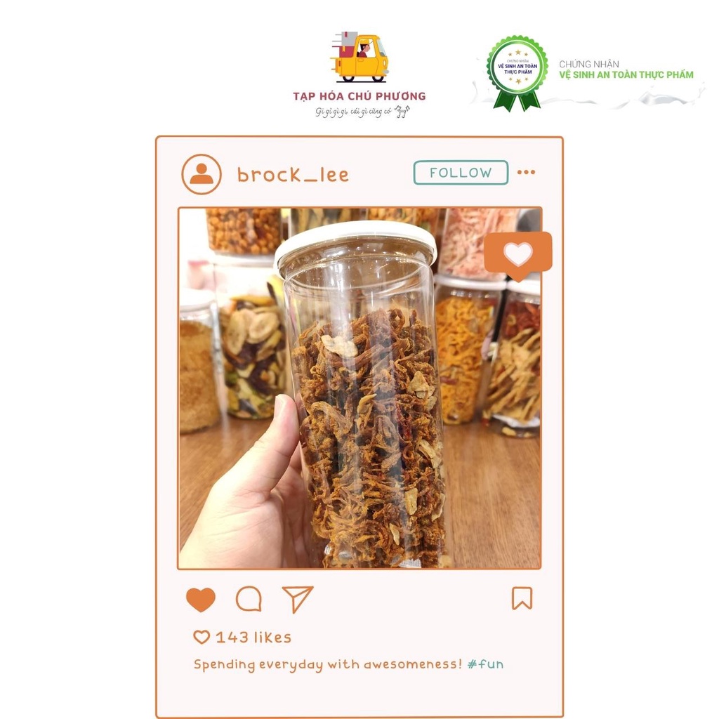 Khô heo cháy tỏi thơm ngon giòn rụm - hũ 300g - Tạp hóa chú Phương | BigBuy360 - bigbuy360.vn