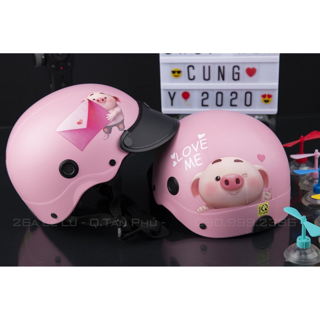 MŨ NÓN BẢO HIỂM HÌNH PIG KUTE