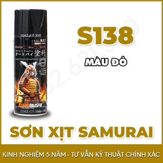 Chai sơn Samurai màu đỏ nhạt S138