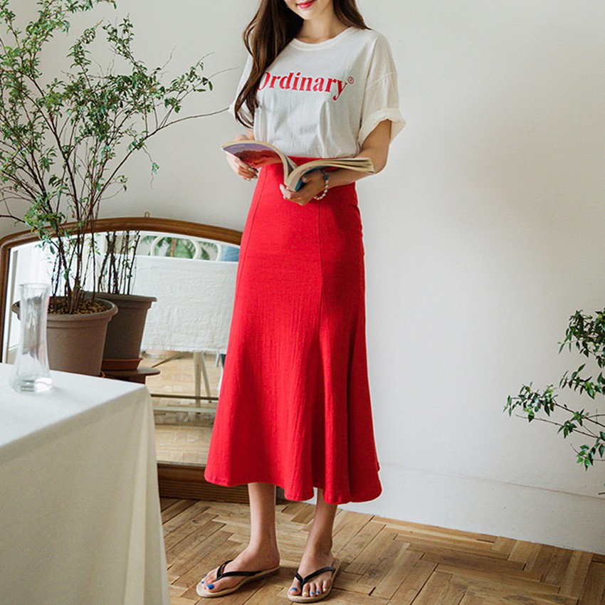 Chân Váy Đuôi Cá Vải Cotton ENVYLOOK Cotton Mermaid Skirt GomiMall