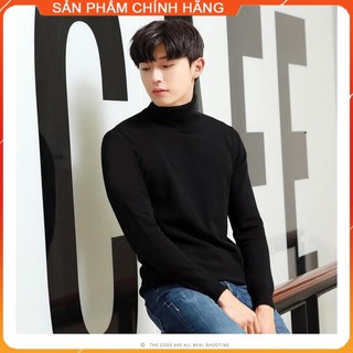 (HÀNG CAO CẤP) Áo len nam - áo len cổ lọ nam, chất len lông cừu cao cấp AL11, kiểu dáng hàn quốc mẫu mới 2020