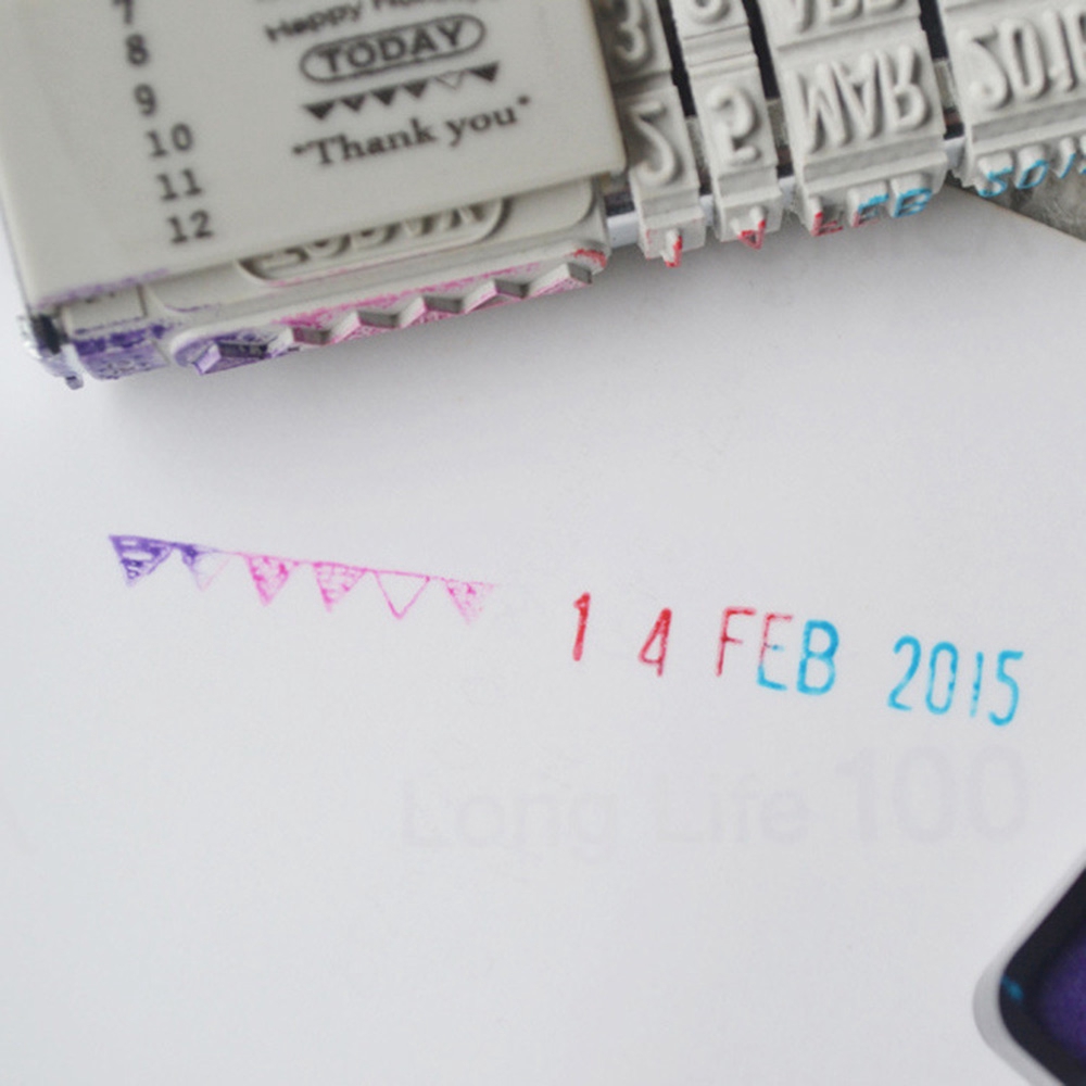 Con dấu in chữ dùng trang trí sổ tay phong cách vintage độc đáo